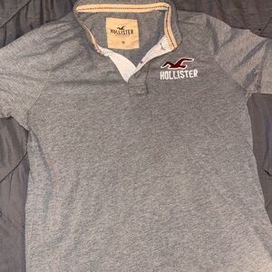 Hollister Heather Gray Polo Shirt Men’s